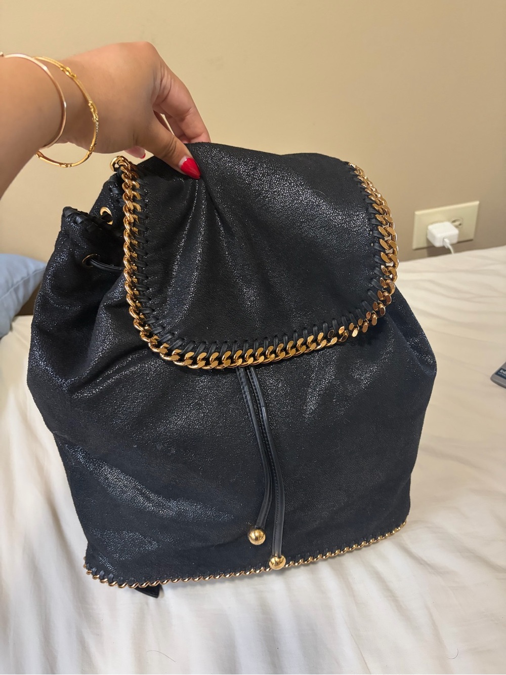 Stella McCartney Falabella Backpack in Gold Hardware - Like New - Picture 3 of 15